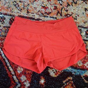 Lululemon Coral Speed Up Shorts